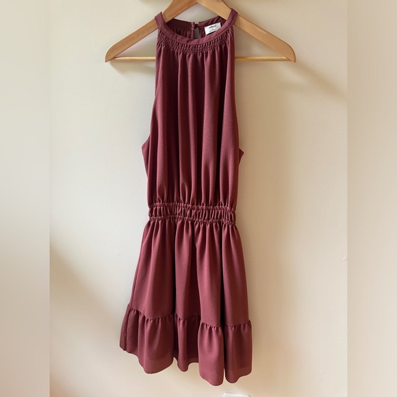 Aritzia Wilfred Effet Halter Neck Mini Dress - Picture 3 of 4